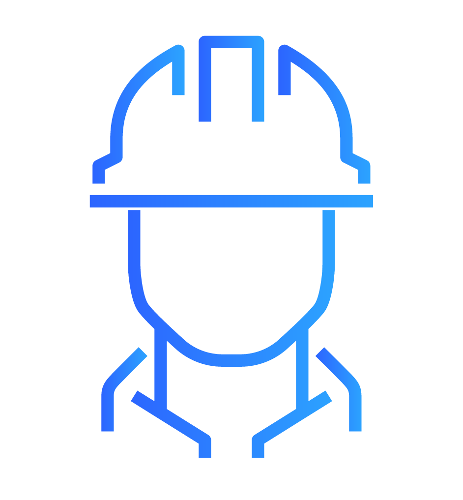 Icon of man in hard hat